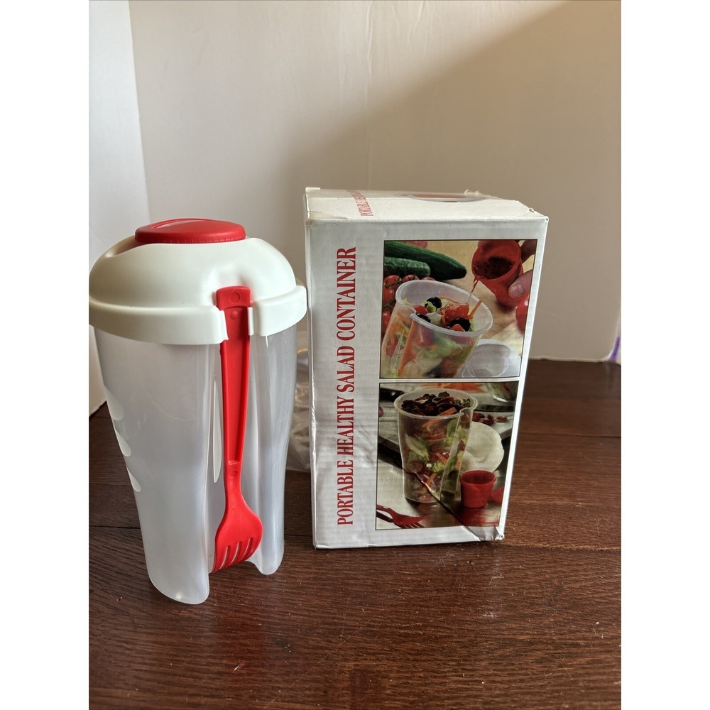 Portable Healthy Food Salad Storage On-the-Go Container BPA Free